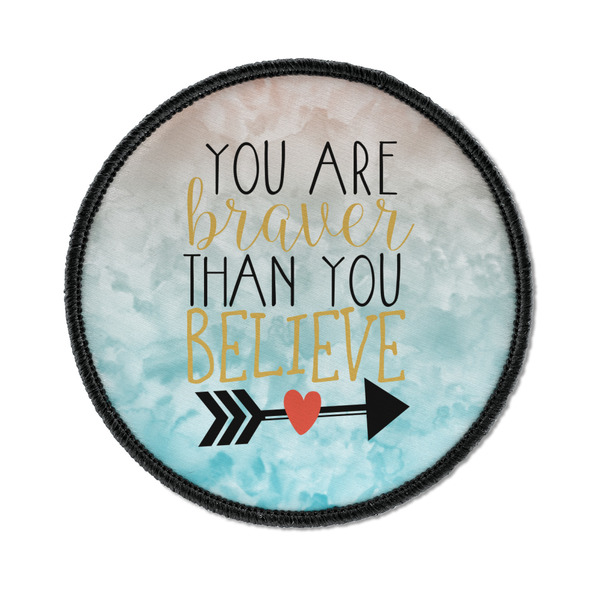 Custom Inspirational Quotes Iron On Round Patch