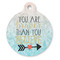 Inspirational Quotes Round Pet ID Tag - Large - Front