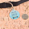 Inspirational Quotes Round Pet ID Tag - Large - In Context