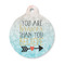 Inspirational Quotes Round Pet ID Tag - Small