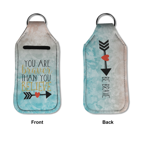 Inspirational Quotes Sanitizer Holder Keychain - Large APPROVAL (Flat)