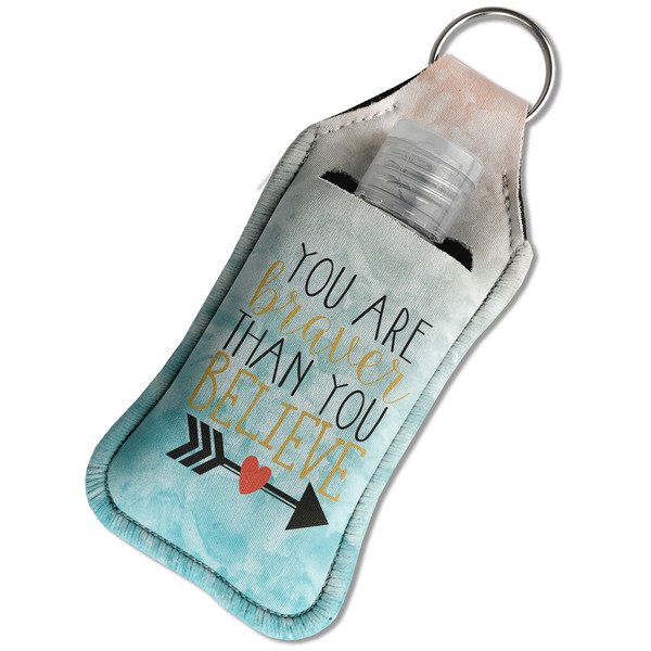 Inspirational Quotes Sanitizer Holder Keychain - Large in Case