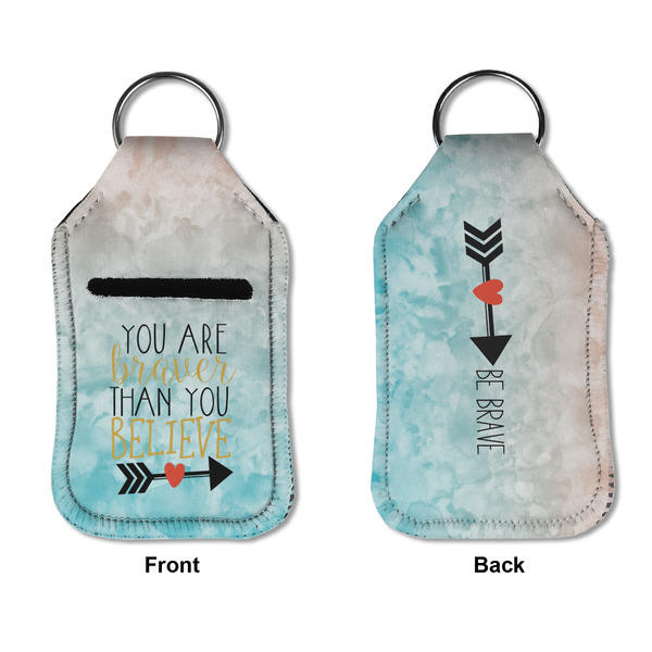 Inspirational Quotes Sanitizer Holder Keychain - Small APPROVAL (Flat)