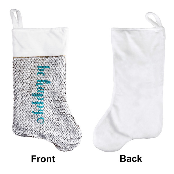 Inspirational Quotes Sequin Stocking - Approval