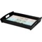 Inspirational Quotes Serving Tray Black - Corner