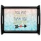 Inspirational Quotes Black Wooden Tray - Large