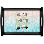 Inspirational Quotes Black Wooden Tray - Small