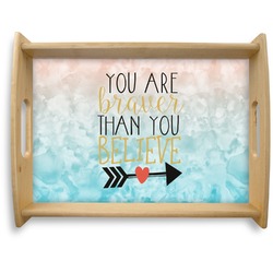 Inspirational Quotes Natural Wooden Tray - Large