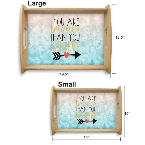 Inspirational Quotes Serving Tray Wood Sizes