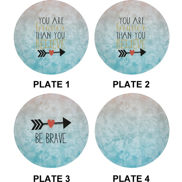 Inspirational Quotes Set of Appetizer / Dessert Plates (Approval)