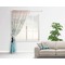 Inspirational Quotes Sheer Curtain With Window and Rod - in Room Matching Pillow