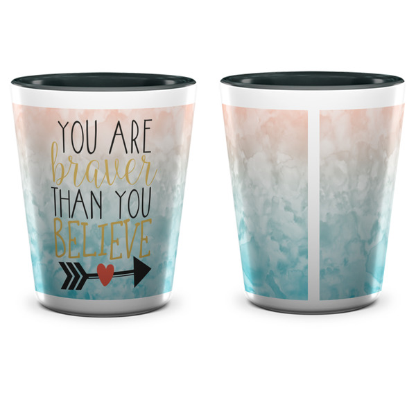 Inspirational Quotes Shot Glass - Two Tone - APPROVAL