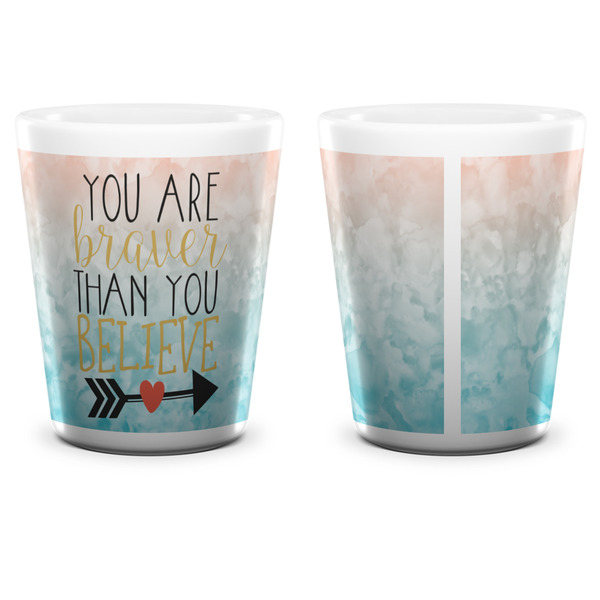 Inspirational Quotes Shot Glass - White - APPROVAL