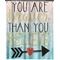 Inspirational Quotes Extra Long Shower Curtain - 70"x84"