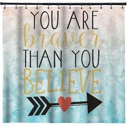 Inspirational Quotes Shower Curtain - 71" x 74"