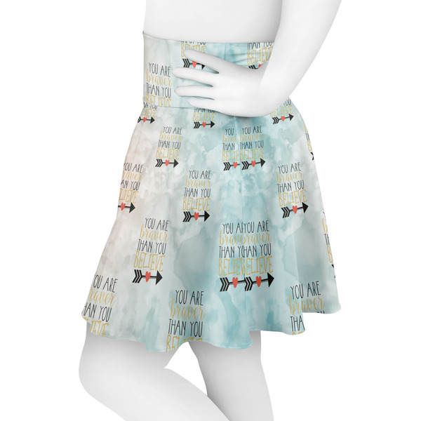 Inspirational Quotes Skater Skirt - Side
