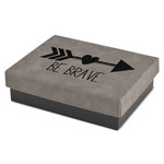 Inspirational Quotes Small Gift Box w/ Engraved Leather Lid