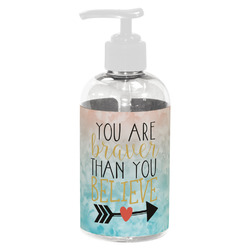 Inspirational Quotes Plastic Soap / Lotion Dispenser (8 oz - Small - White)