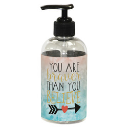 Inspirational Quotes Plastic Soap / Lotion Dispenser (8 oz - Small - Black)