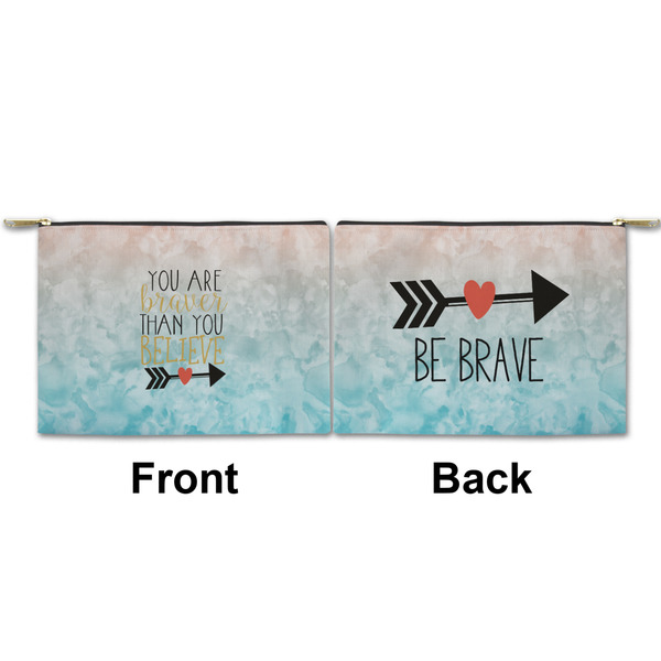 Inspirational Quotes Small Zipper Pouch Approval (Front and Back)