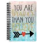 Inspirational Quotes Spiral Notebook - 7x10