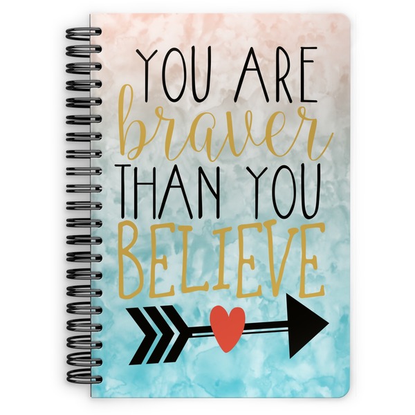 Custom Inspirational Quotes Spiral Notebook - 7x10