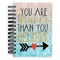 Inspirational Quotes Spiral Journal Small - Front View