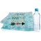 Inspirational Quotes Sports Towel Folded with Water Bottle