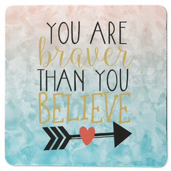 Inspirational Quotes Square Rubber Backed Coaster