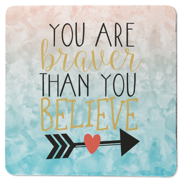 Inspirational Quotes Square Coaster Rubber Back - Single