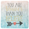 Inspirational Quotes Square Coaster Rubber Back - Single