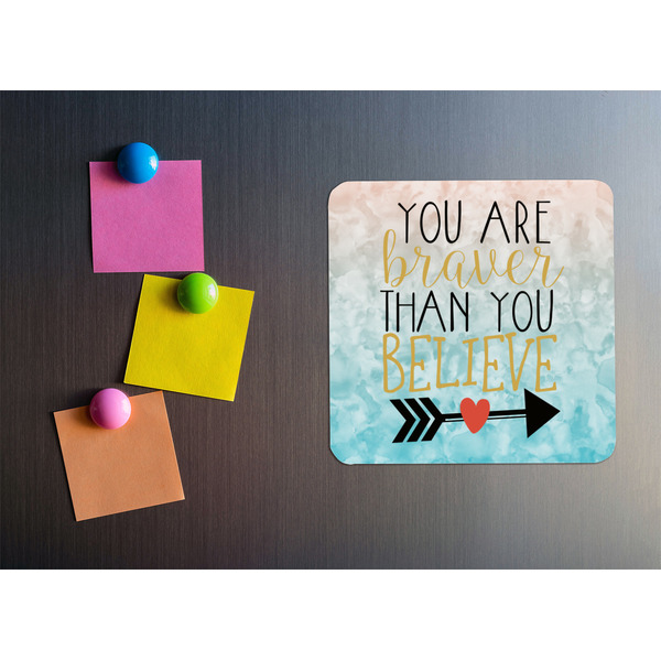 Inspirational Quotes Square Fridge Magnet - LIFESTYLE