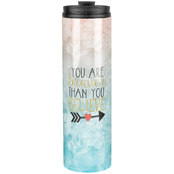 Custom Inspirational Quotes Stainless Steel Skinny Tumbler - 20 oz
