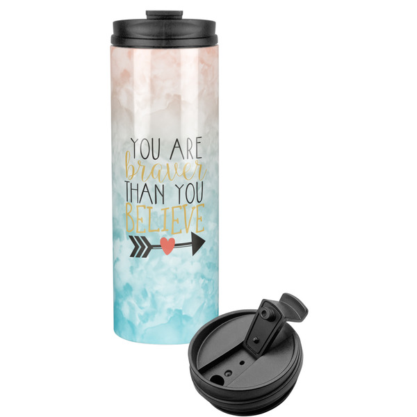 Custom Inspirational Quotes Stainless Steel Skinny Tumbler