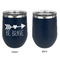 Inspirational Quotes Stainless Wine Tumblers - Navy - Single Sided - Approval