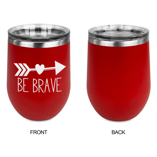 Inspirational Quotes Stainless Wine Tumblers - Red - Single Sided - Approval