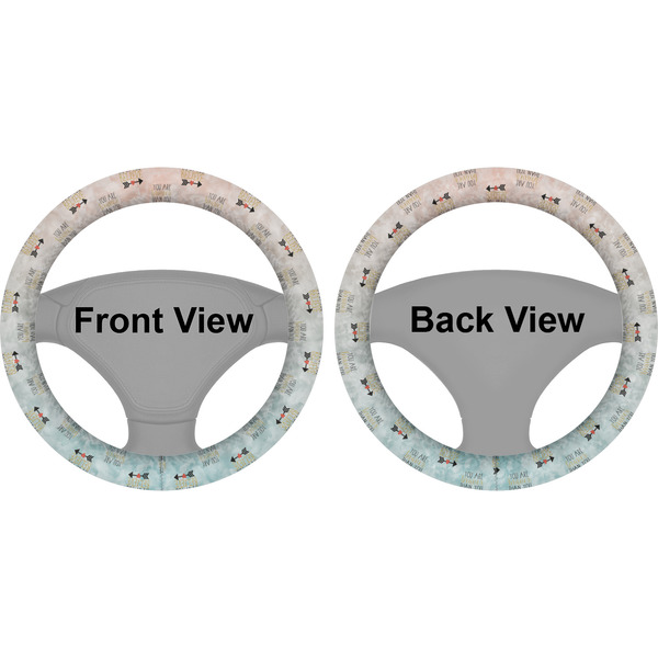 Inspirational Quotes Steering Wheel Cover- Front and Back