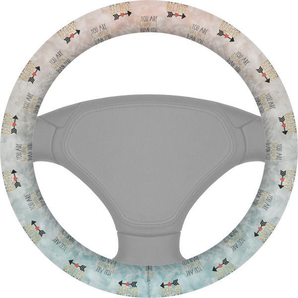 Custom Inspirational Quotes Steering Wheel Cover