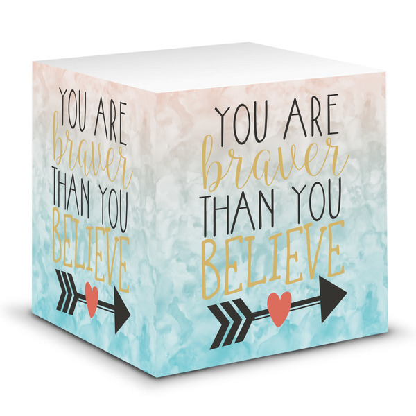 Custom Inspirational Quotes Sticky Note Cube