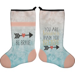 Inspirational Quotes Holiday Stocking - Double-Sided - Neoprene