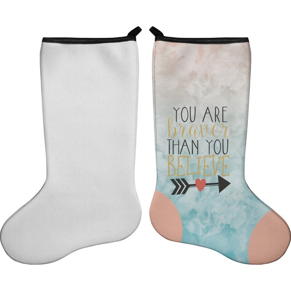 Inspirational Quotes Stocking - Single-Sided - Approval