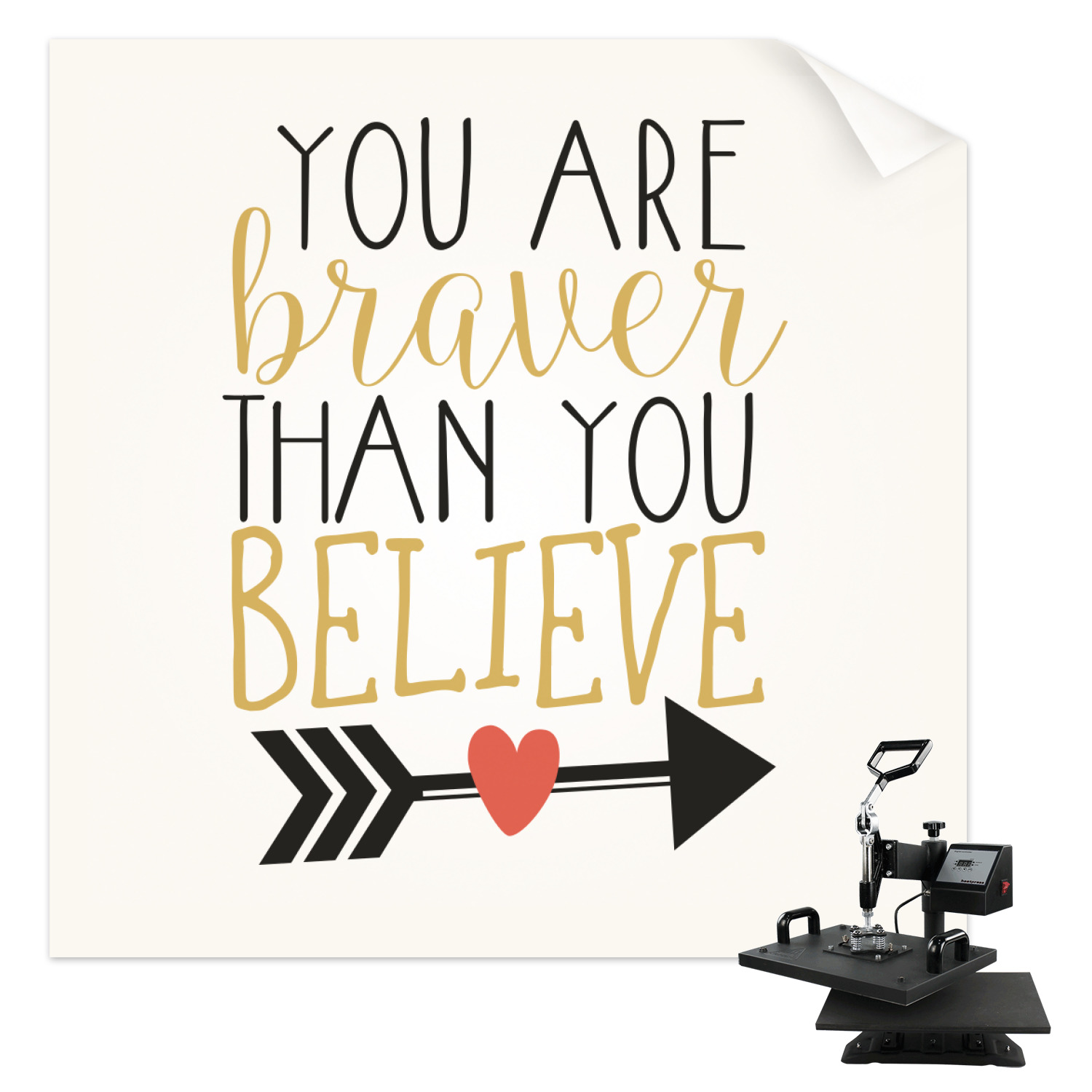 Inspirational Quotes Sublimation Transfer - Youth / Women ...
