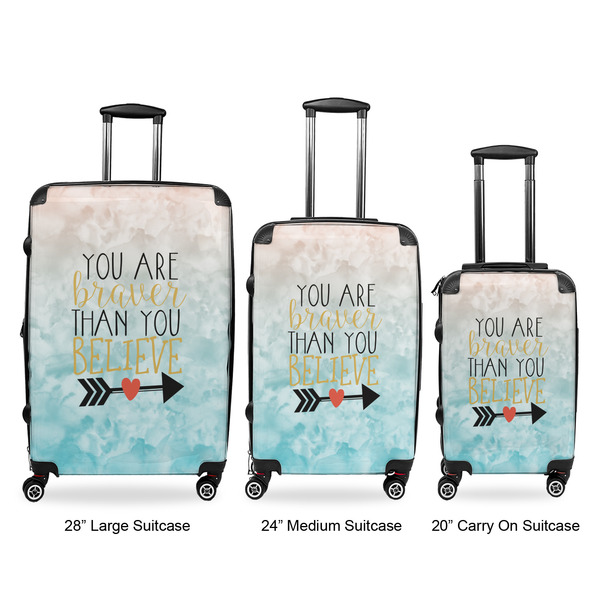 Inspirational Quotes Suitcase Set 1 - APPROVAL