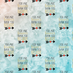 Inspirational Quotes Fabric by the Yard - Spun Polyester Poplin