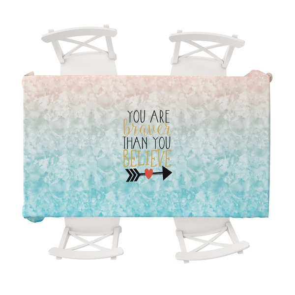 Custom Inspirational Quotes Tablecloth - 58"x102"
