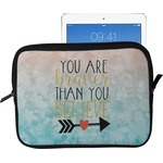 Inspirational Quotes Tablet Case / Sleeve - Large