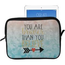 Inspirational Quotes Tablet Case / Sleeve - Large