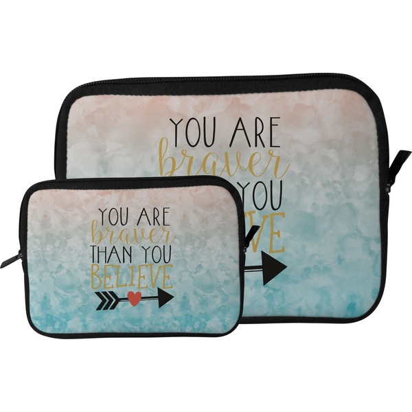 Inspirational Quotes Tablet Sleeve (Size Comparison)