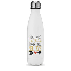 Inspirational Quotes Water Bottle - 17 oz. - Stainless Steel - Full Color Printing