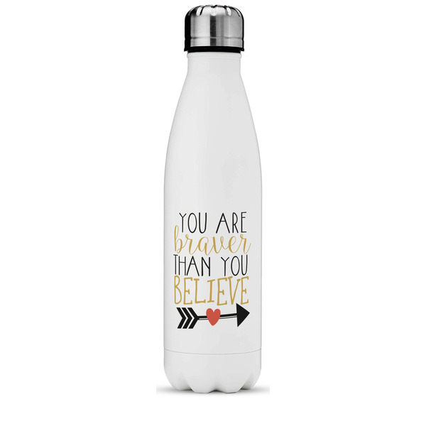 Custom Inspirational Quotes Water Bottle - 17 oz. - Stainless Steel - Full Color Printing